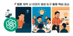 챗GPT 이미지, 웹툰 프롬프트 작성 시 핵심 옵션