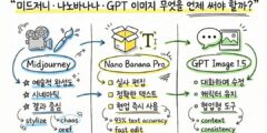 미드저니·나노바나나·GPT 이미지, 무엇을 언제 써야 할까