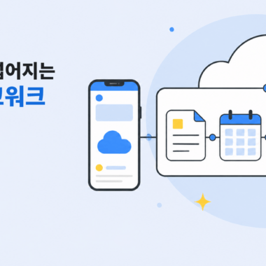 스마트폰과 클라우드 작업 보드로 표현한 클로드 코워크 모바일 확장